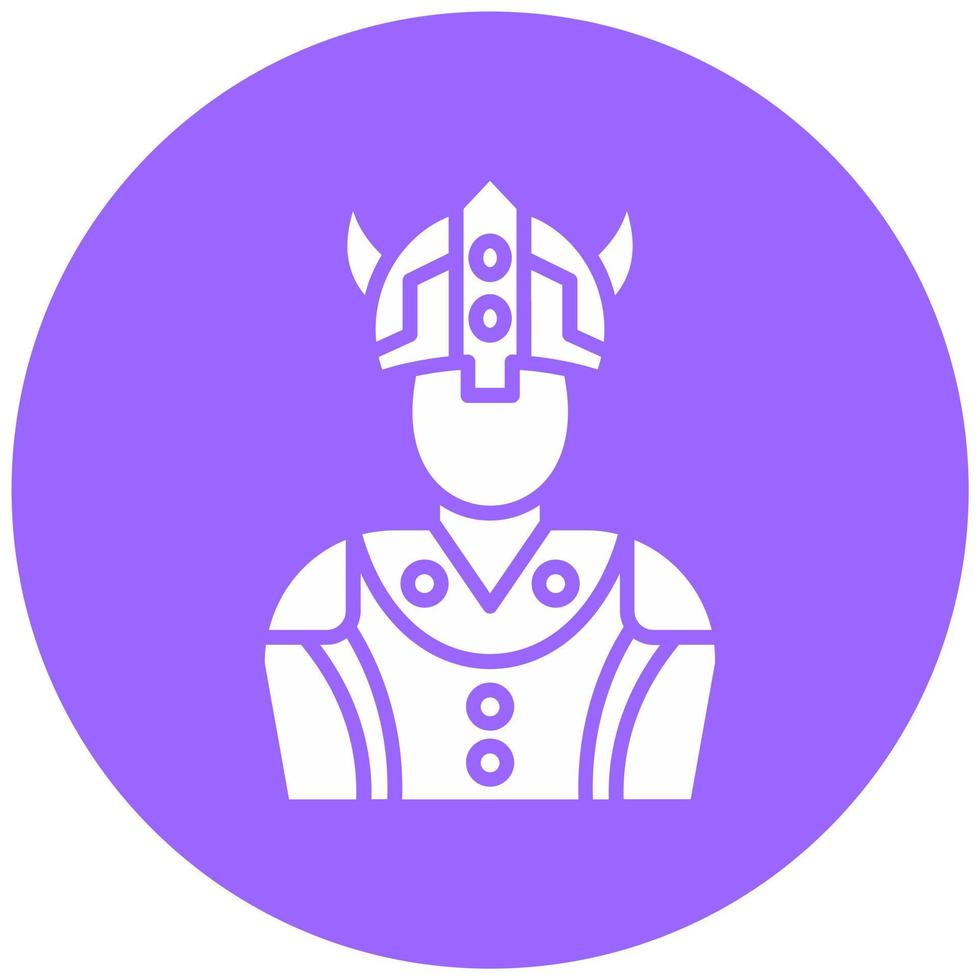 Viking Man Vector Icon Style