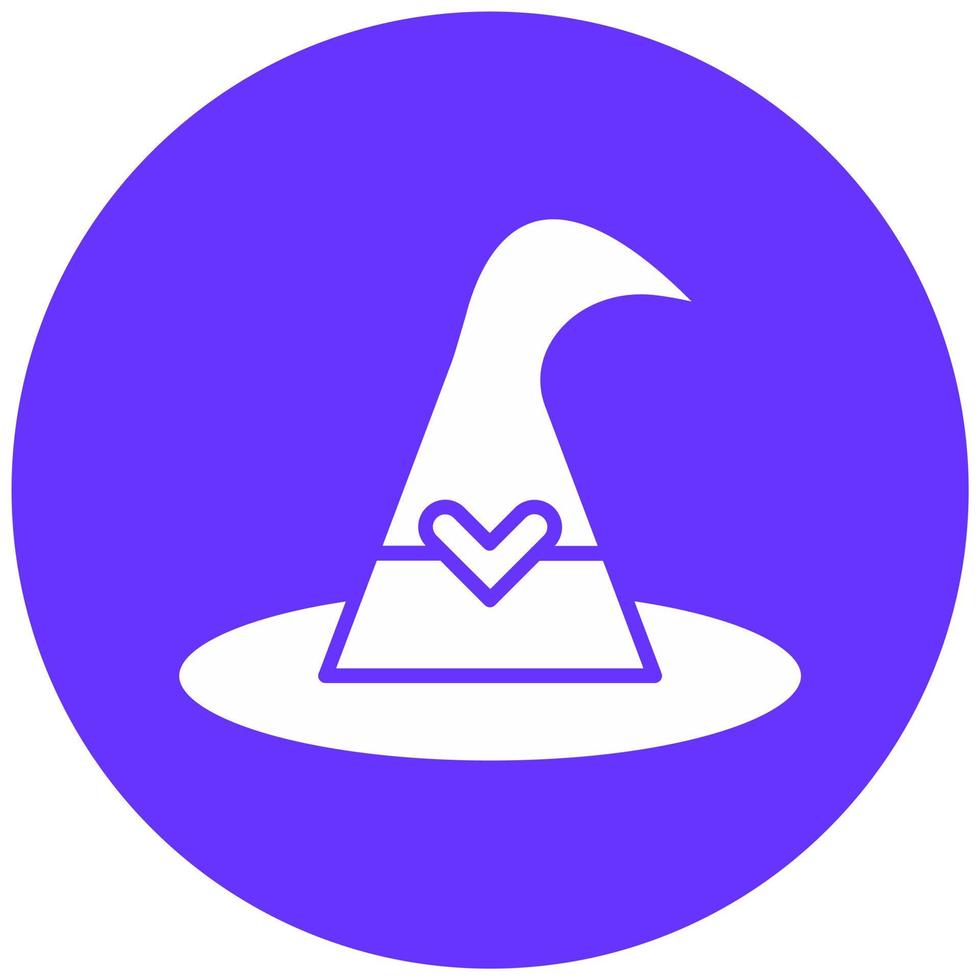 Witch Hat Vector Icon Style