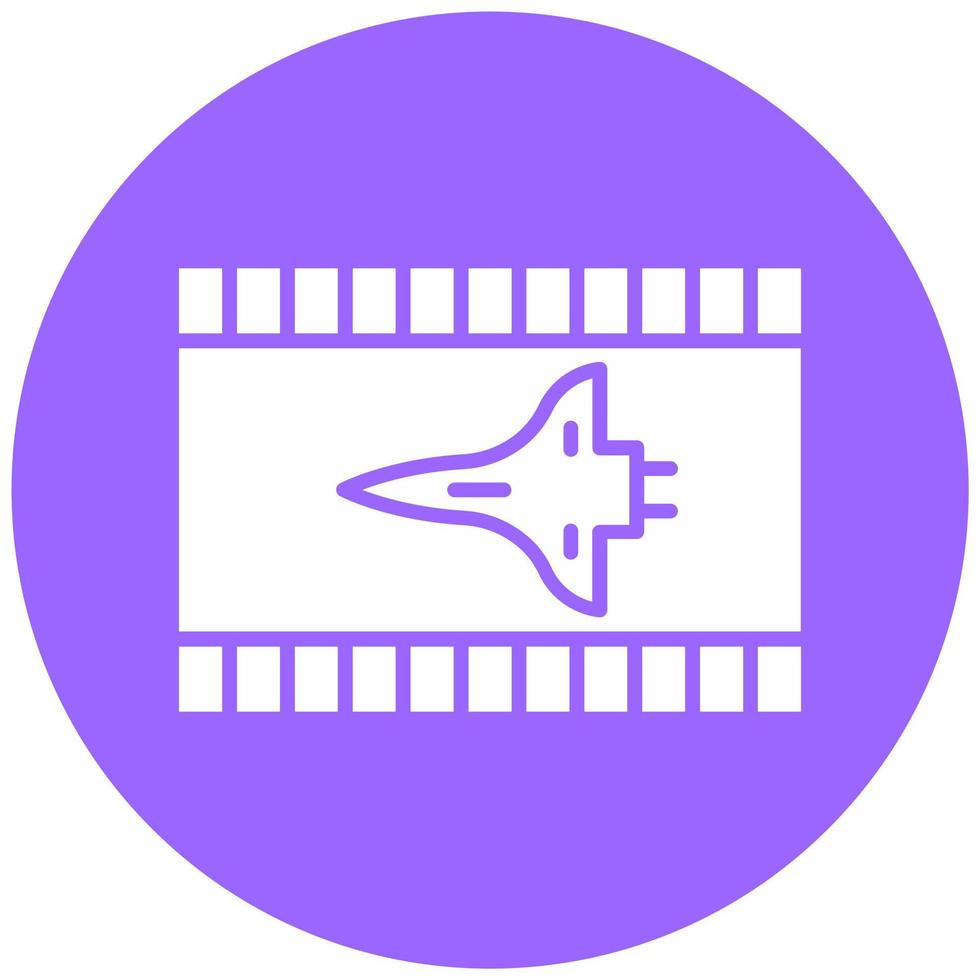 Sci fi Movie Vector Icon Style