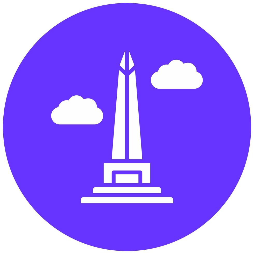 obelisco de buenos aires vector icono estilo