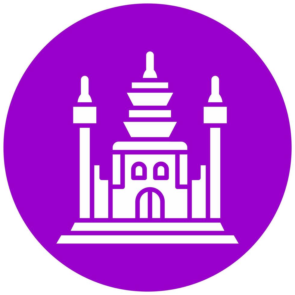 angkor wat vector icono estilo