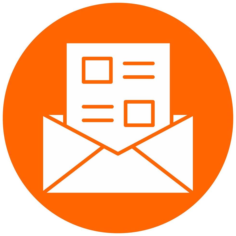 Newsletter Vector Icon Style