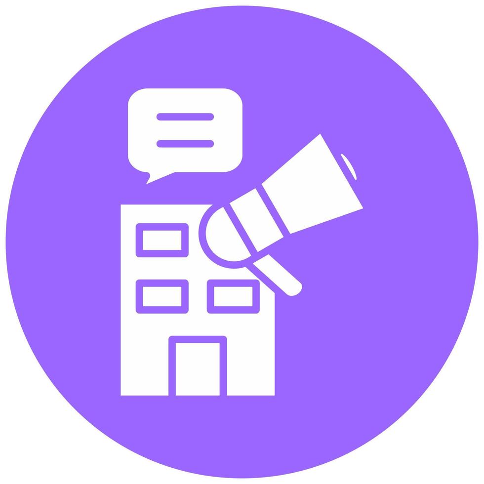 PR Firm Vector Icon Style