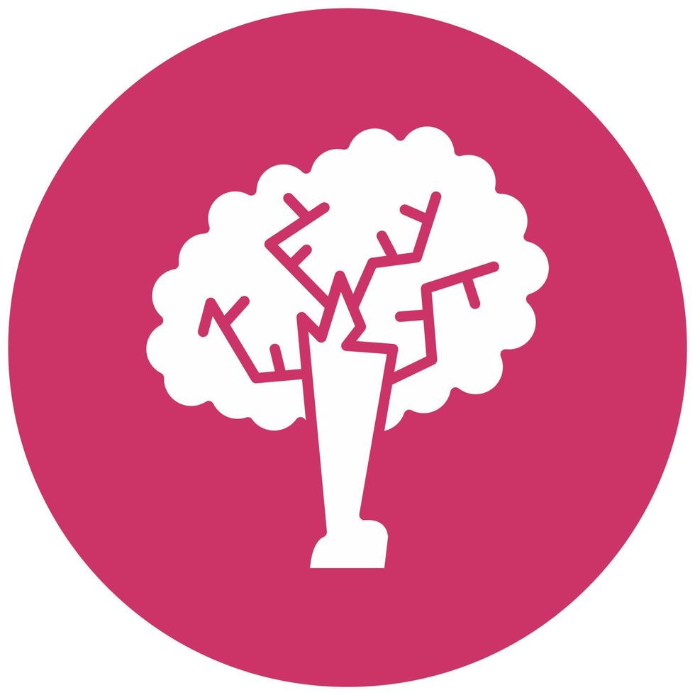 Oak Tree Vector Icon Style