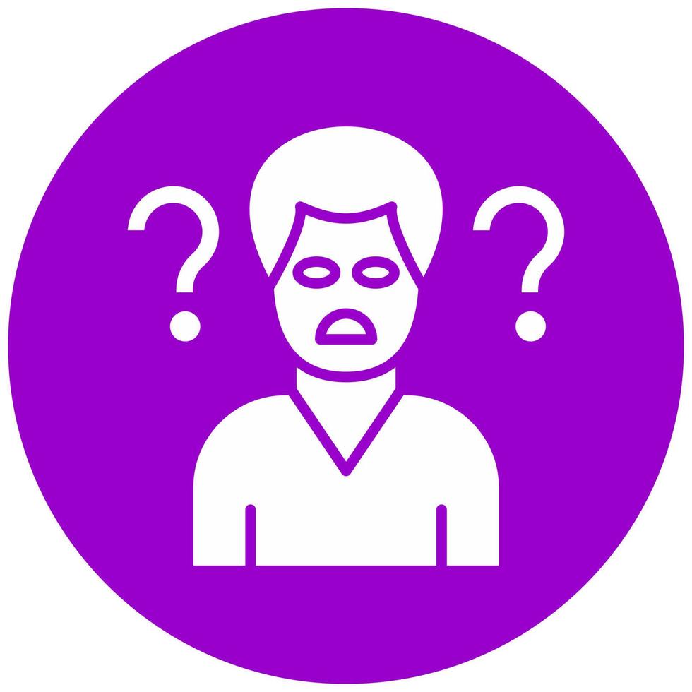 Confused Vector Icon Style