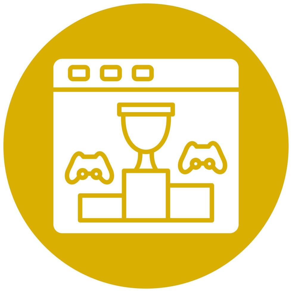 Game Tournament Vector Icon Style