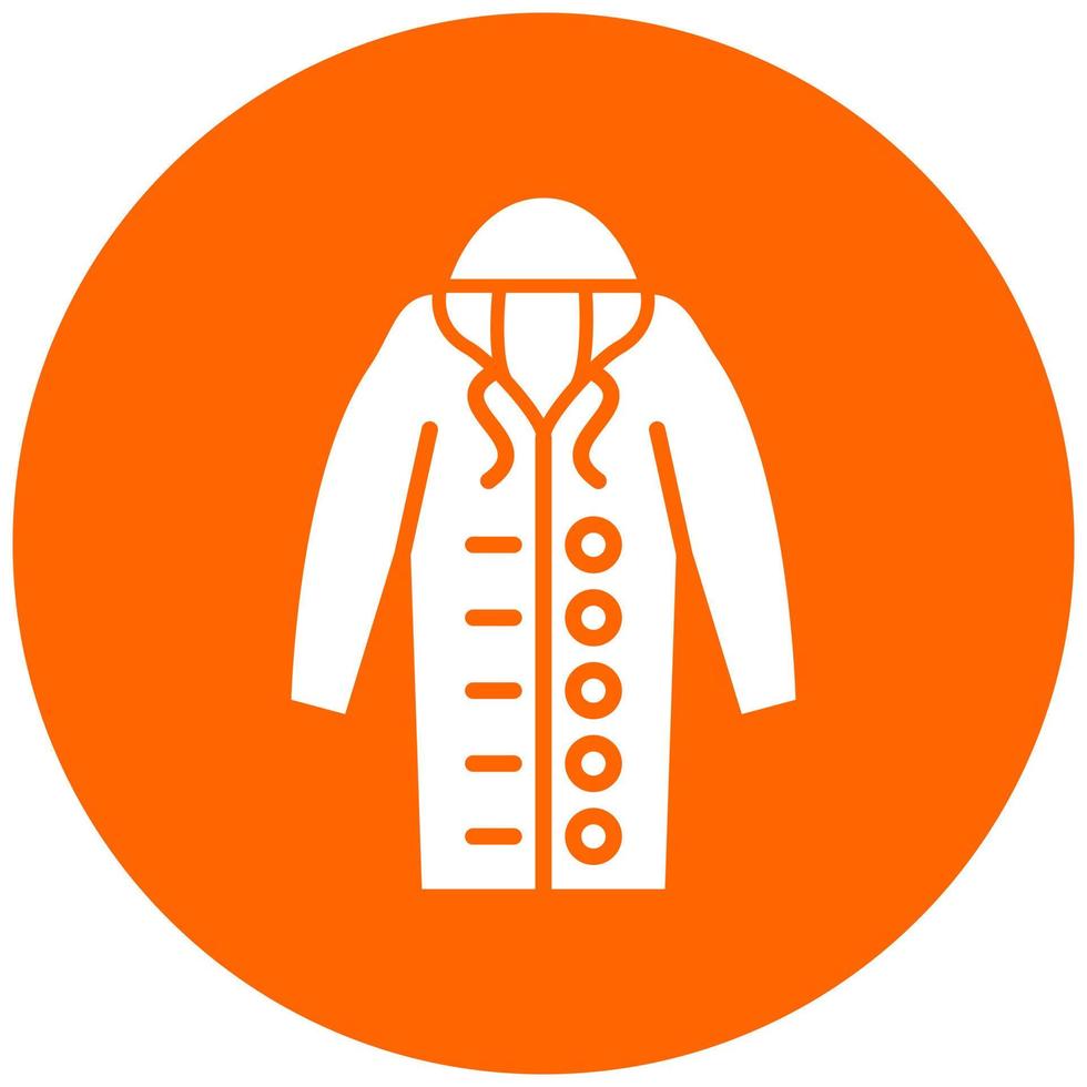 Raincoat Vector Icon Style