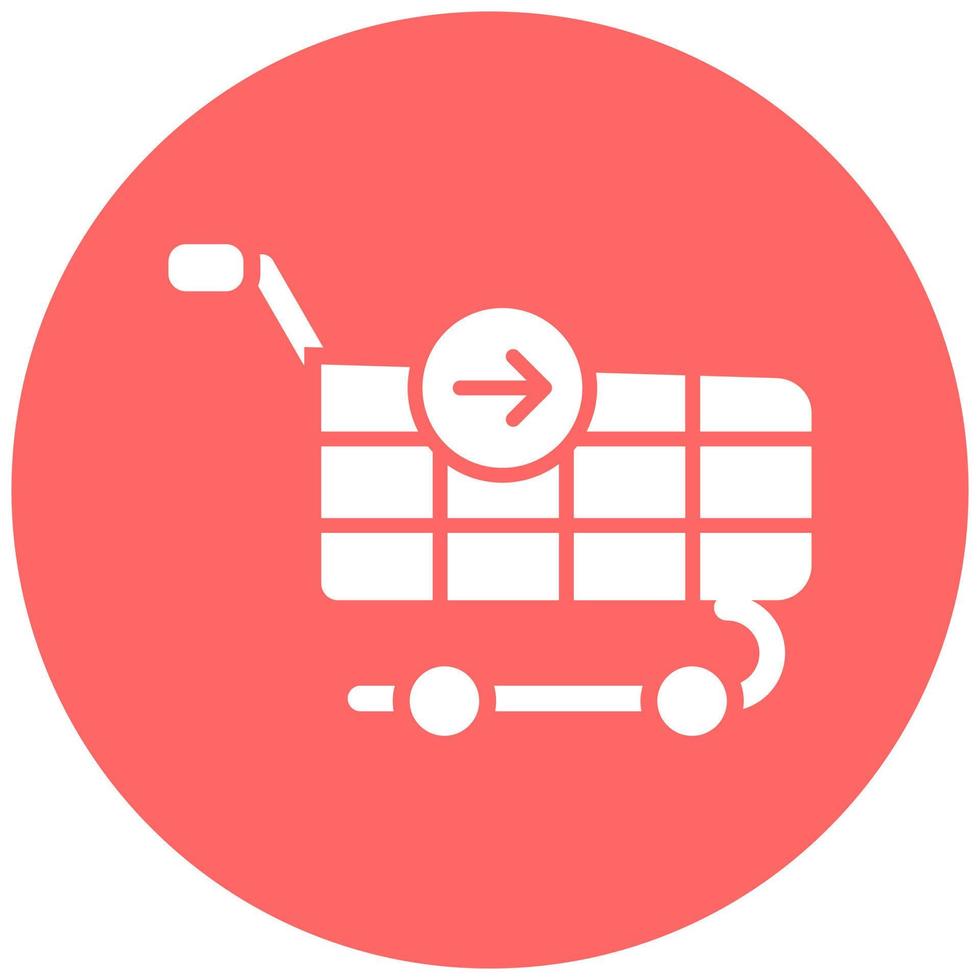 Continue Shopping Vector Icon Style
