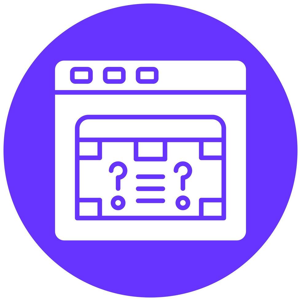 Game Mystery Vector Icon Style