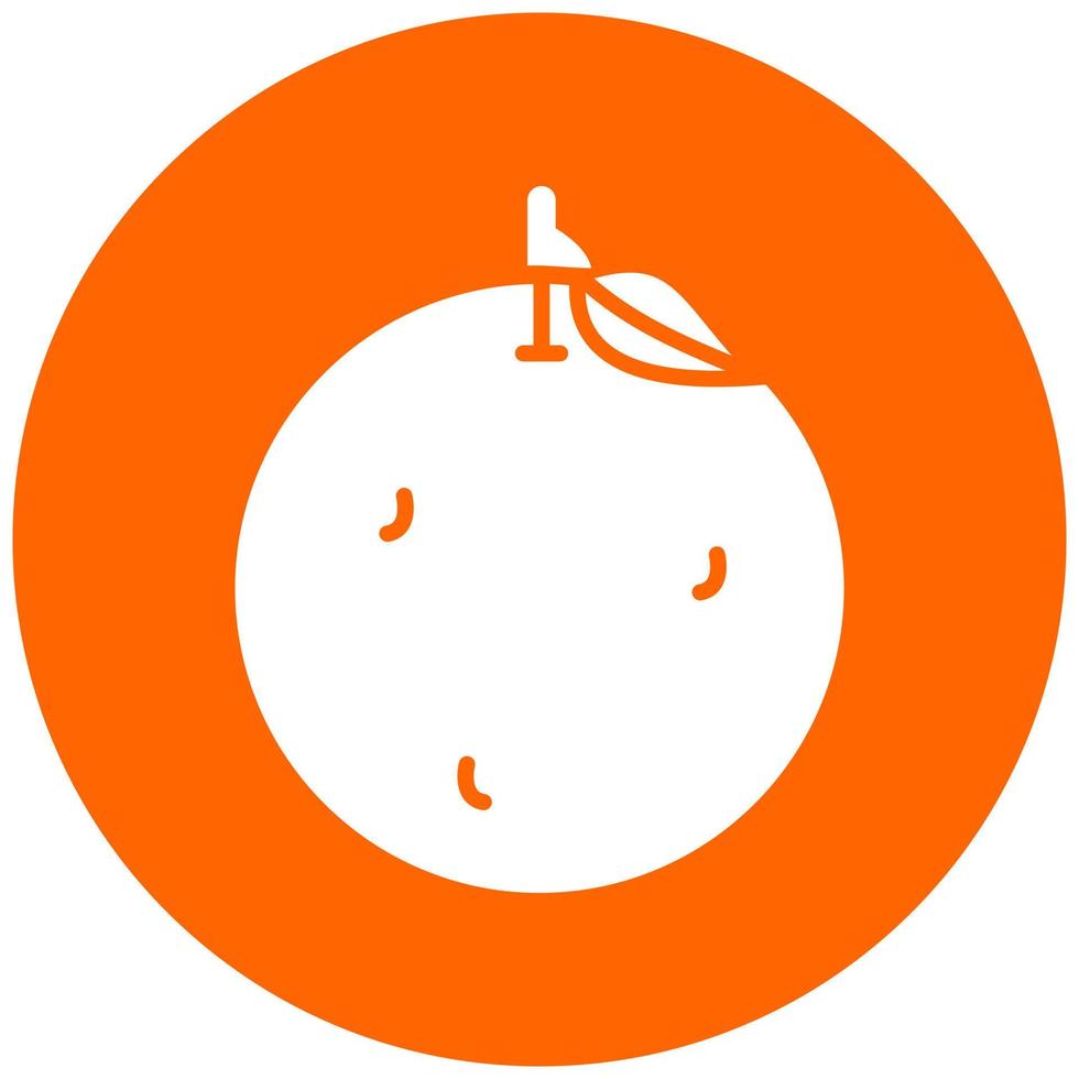 Mandarina vector icono estilo