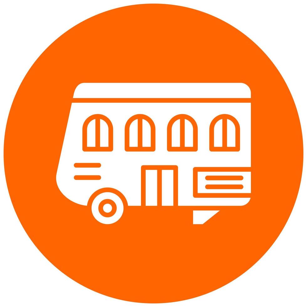 Caravan Vector Icon Style