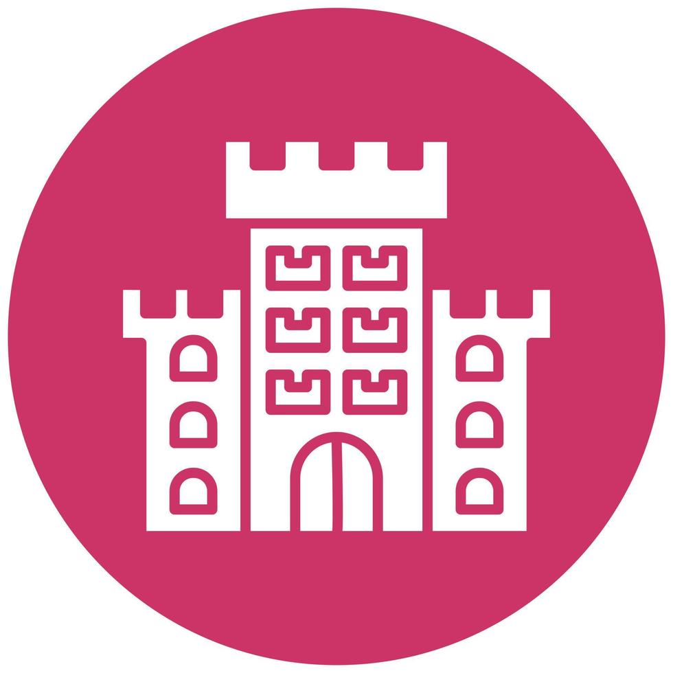 Castle Vector Icon Style