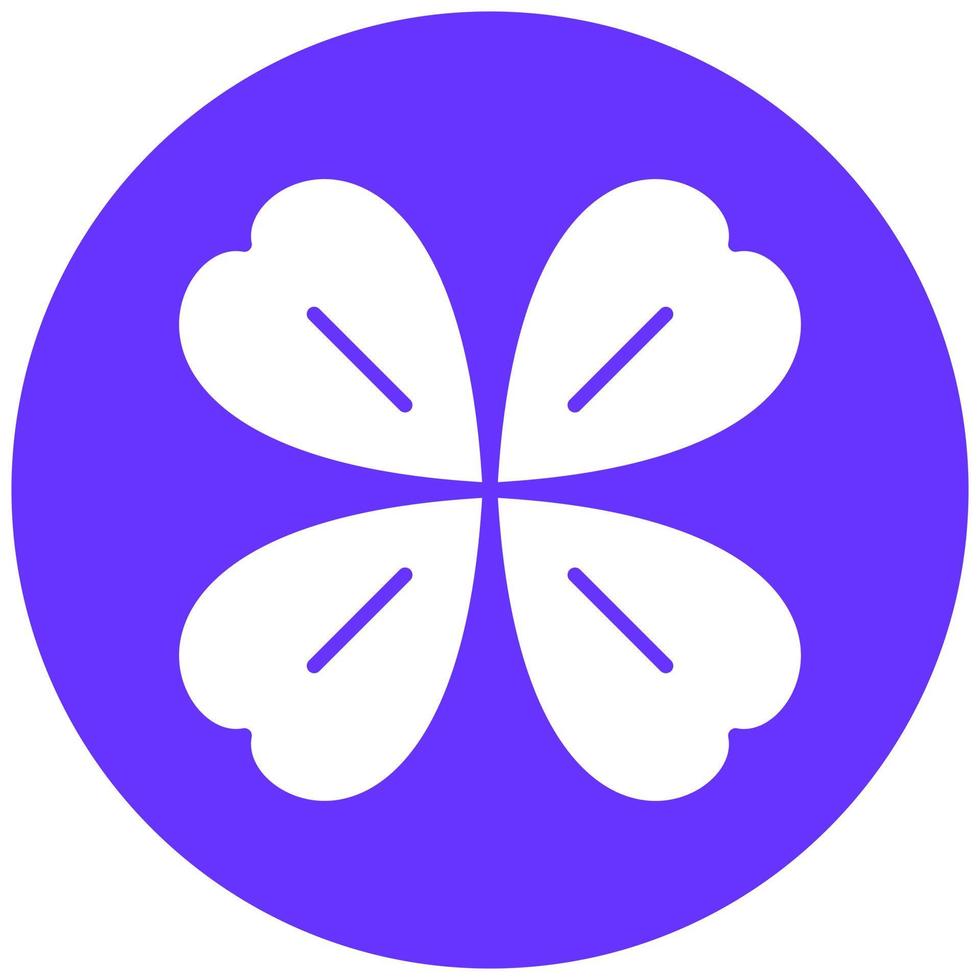 Four Leaf Clover Vector Icon Style