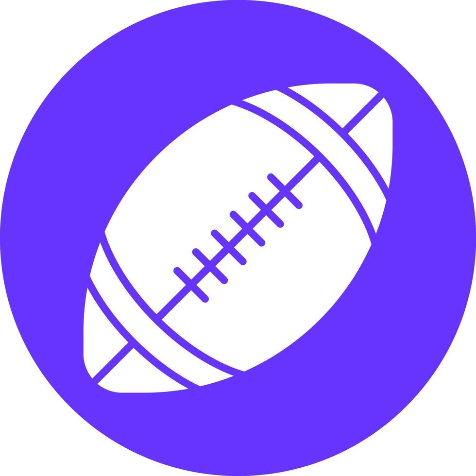 Rugby Ball Vector Icon Style