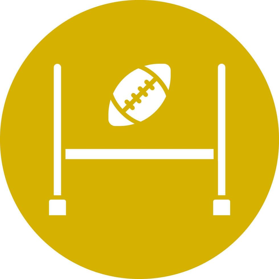 Rugby Goal Vector Icon Style