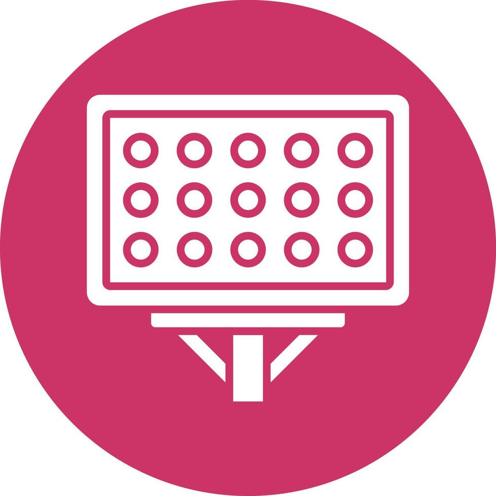 Stadium Lights Vector Icon Style