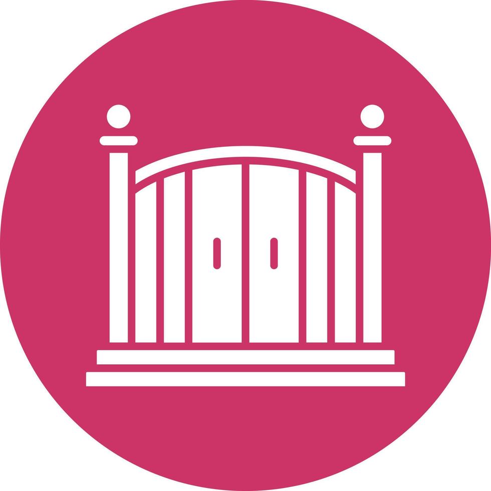 Entry Gate Vector Icon Style