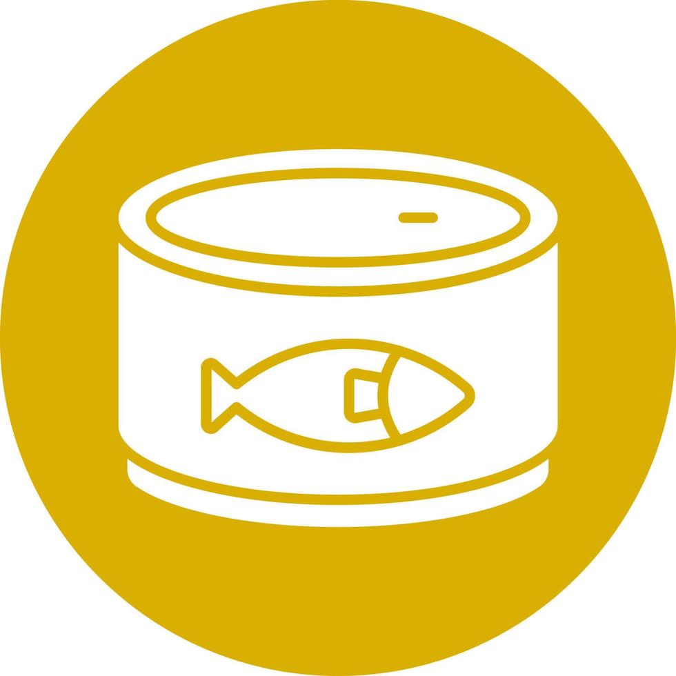 Canned Food Vector Icon Style