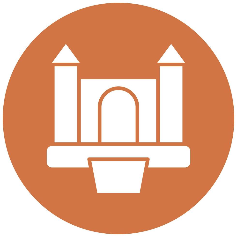 Vector Design Bouncy Castle Vector Icon Style