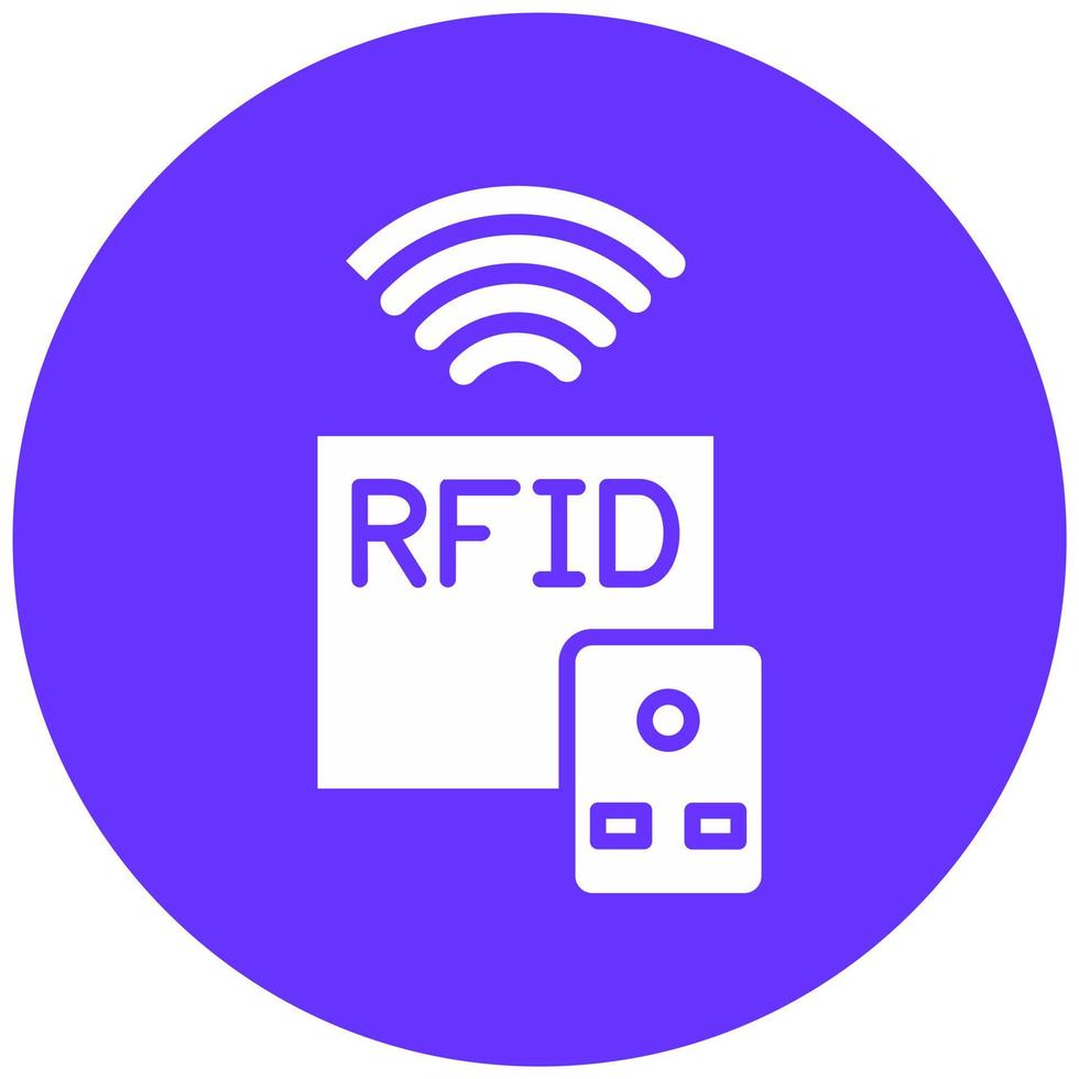 rfid vector icono estilo