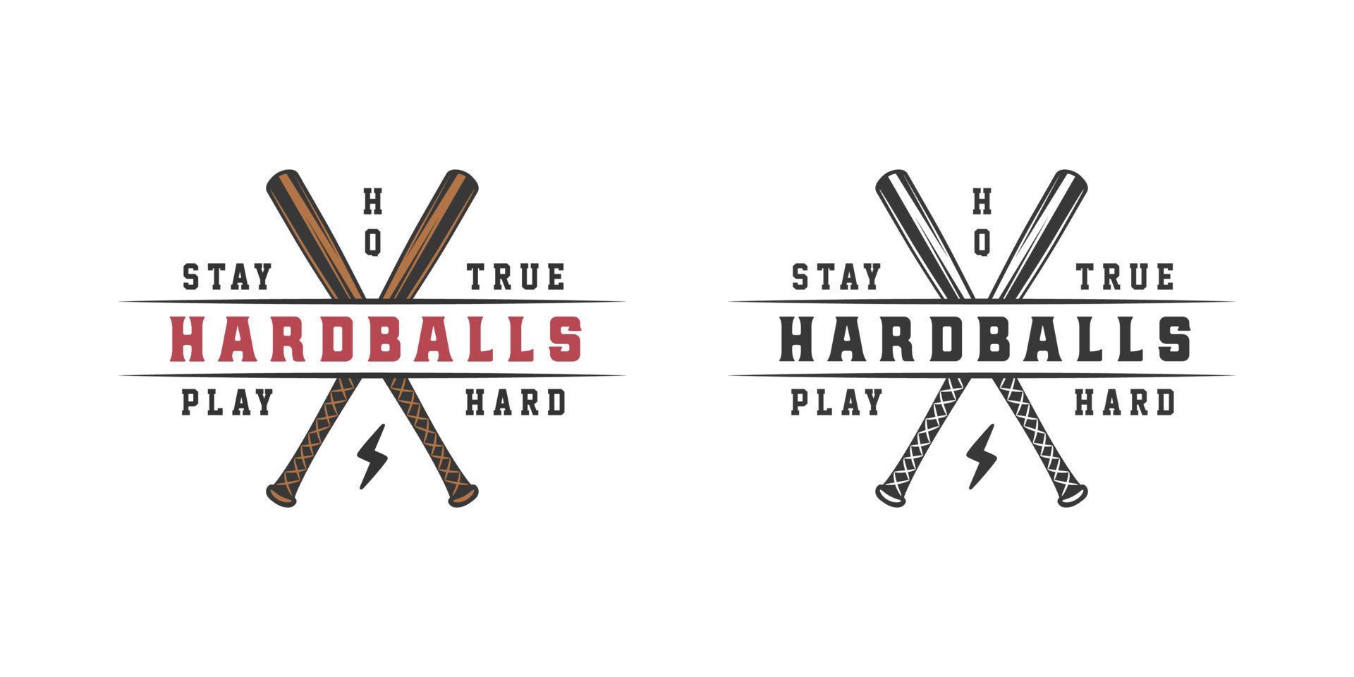 Vintage retro baseball sport emblem, logo, badge, label. mark, poster