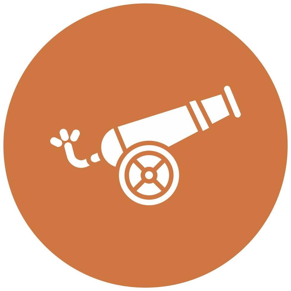 Cannon Vector Icon Style