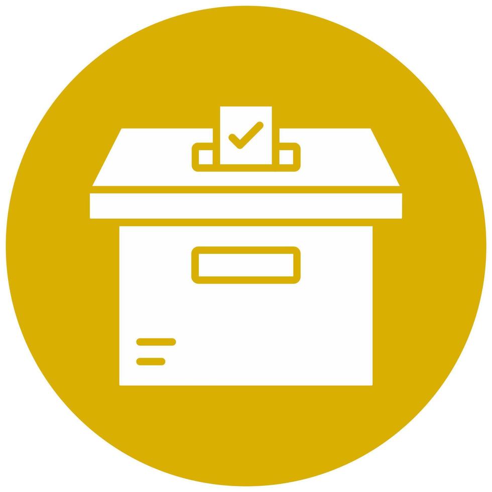 Ballot Box Vector Icon Style