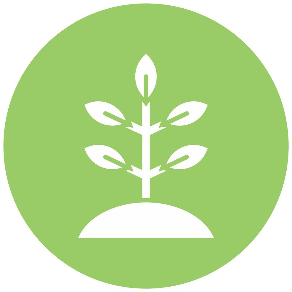 Grass Roots Vector Icon Style