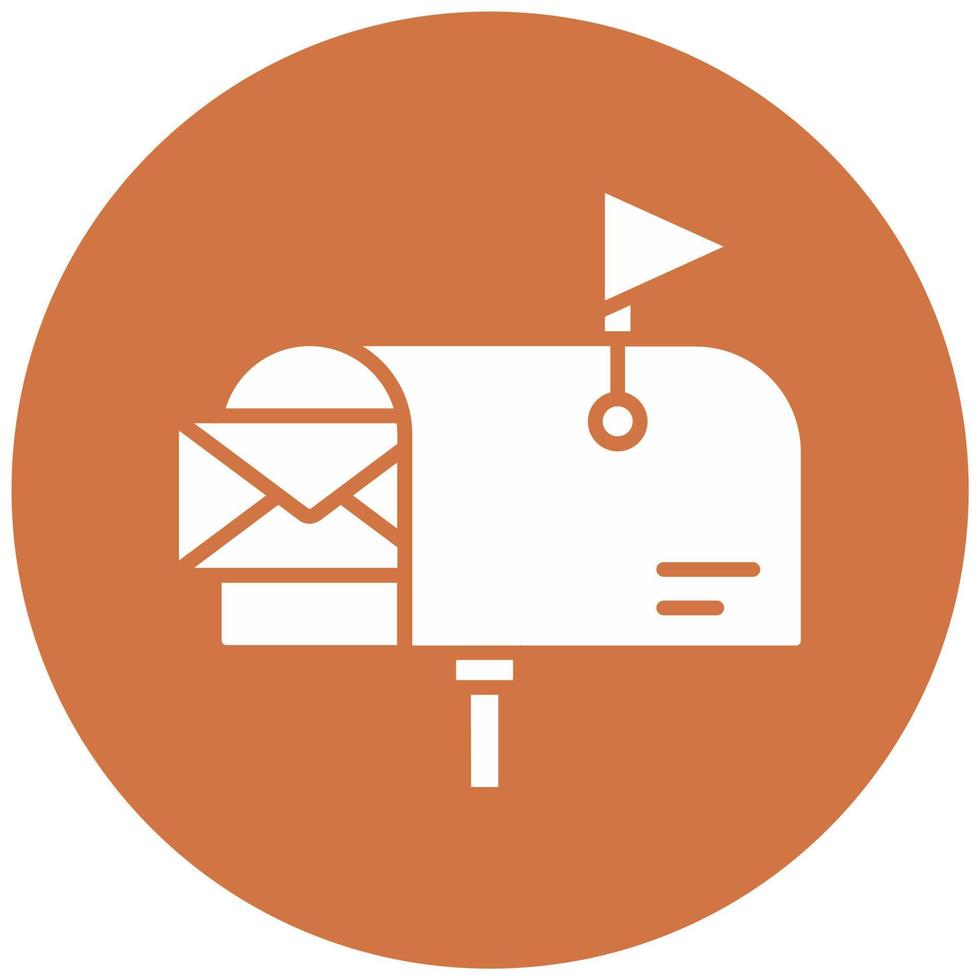 Mailbox Vector Icon Style