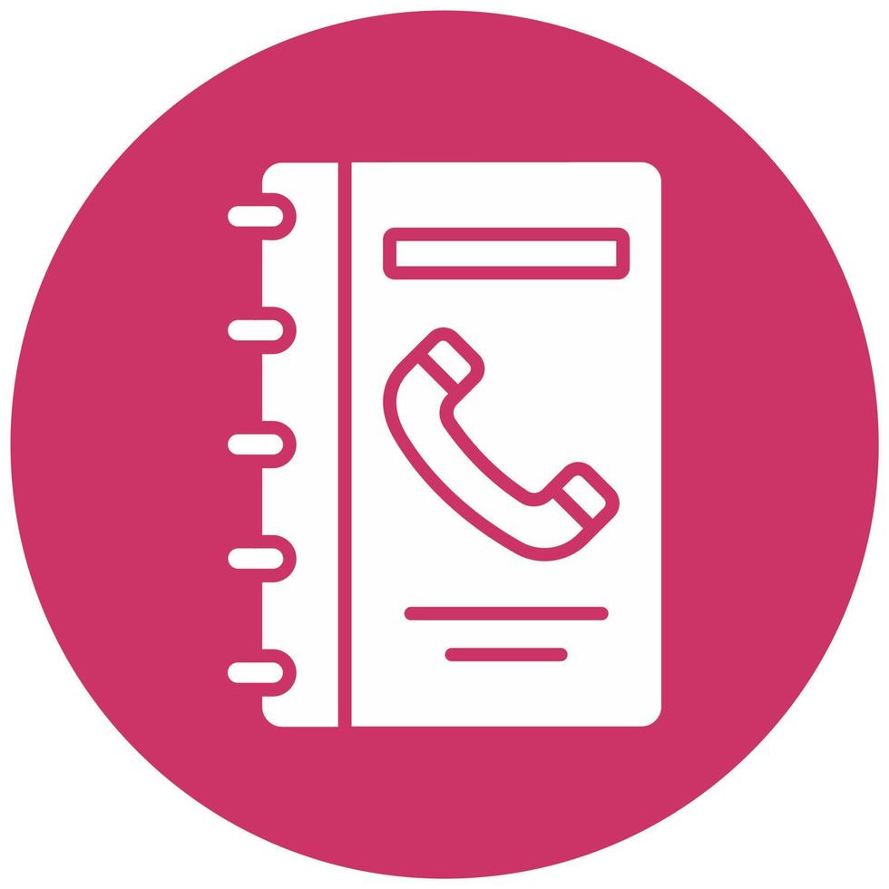 Phone Book Vector Icon Style