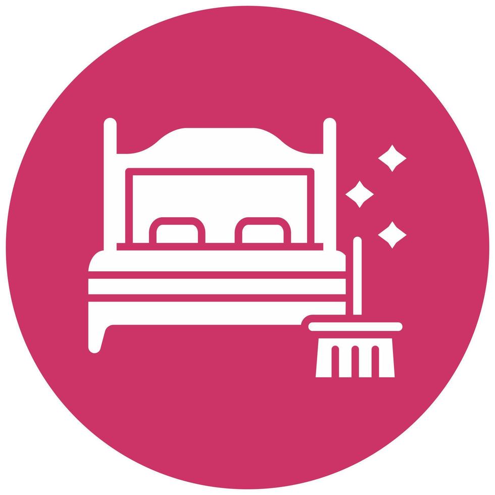 Mattress Cleaning Vector Icon Style