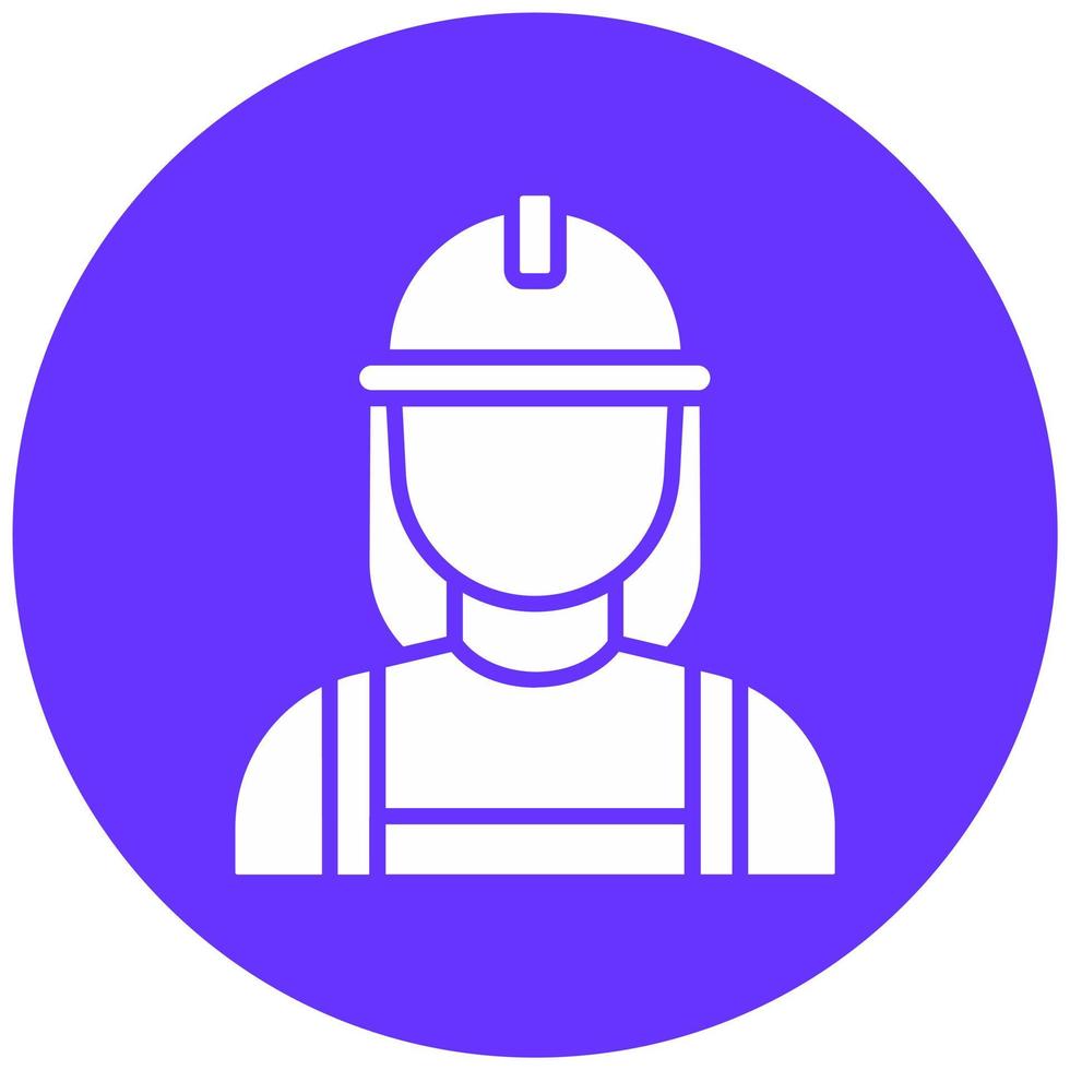 constructor hembra vector icono estilo