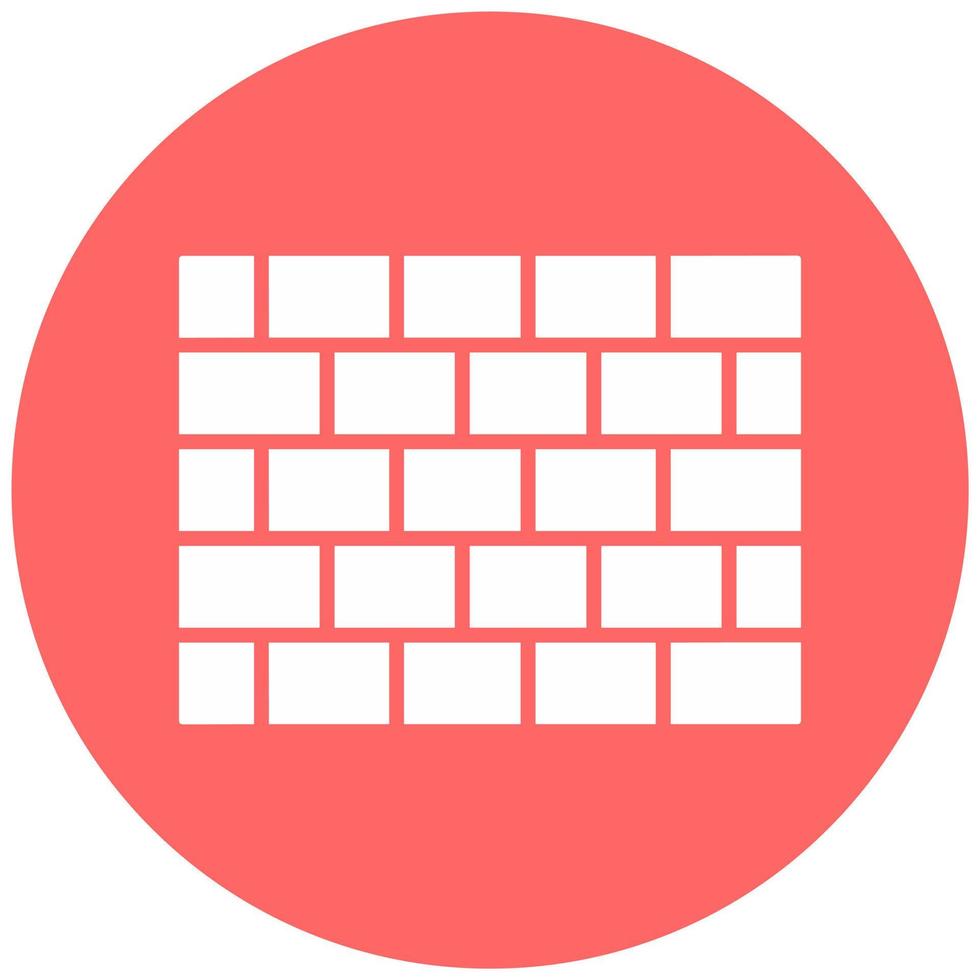 Brick Wall Vector Icon Style
