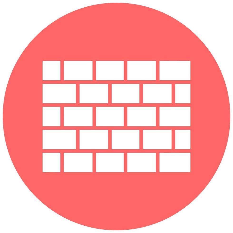 Brick Wall Vector Icon Style