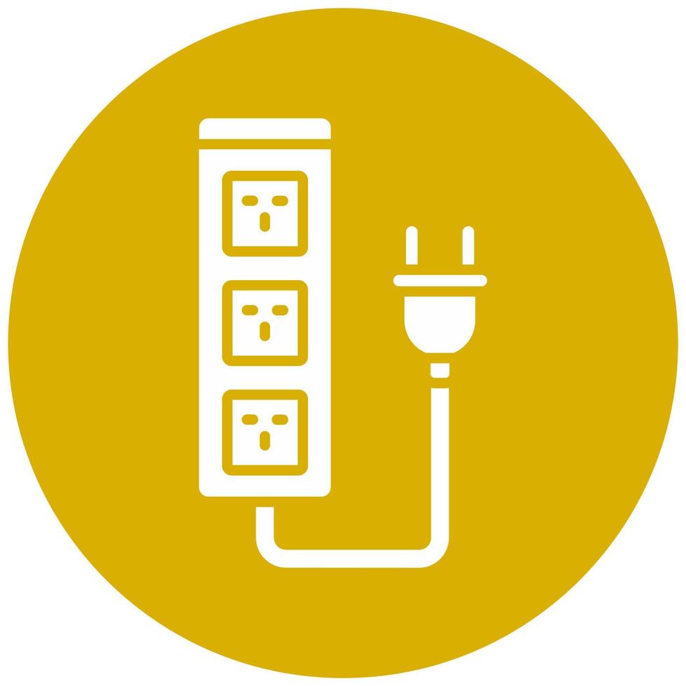 Extension Cord Vector Icon Style