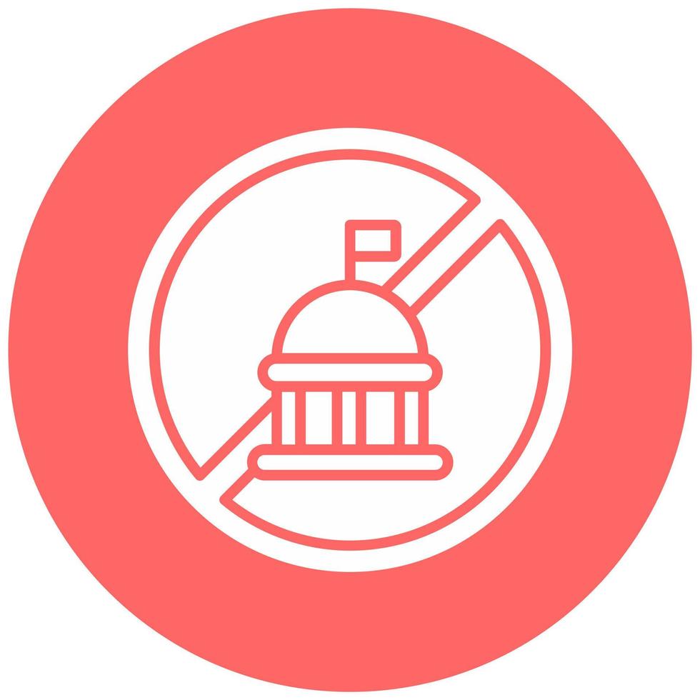 Anti Government Vector Icon Style