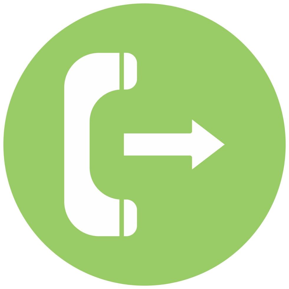 Outgoing Call Vector Icon Style