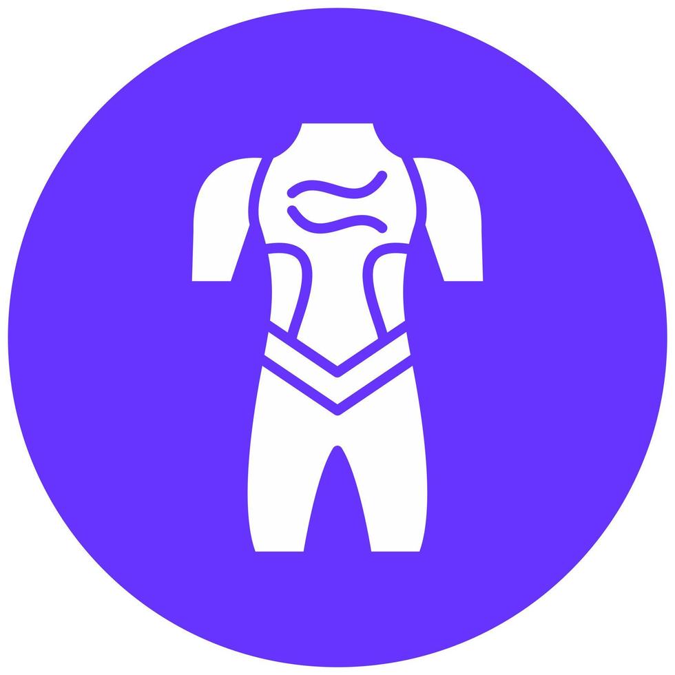 traje de neopreno vector icono estilo