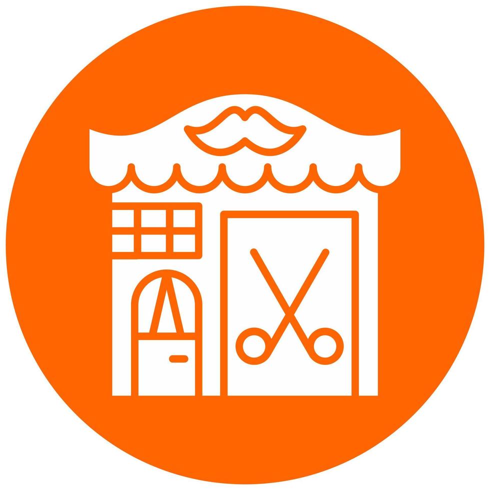 Barber Shop Vector Icon Style