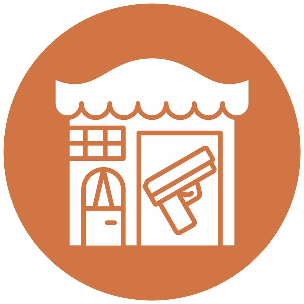 Gun Shop Vector Icon Style