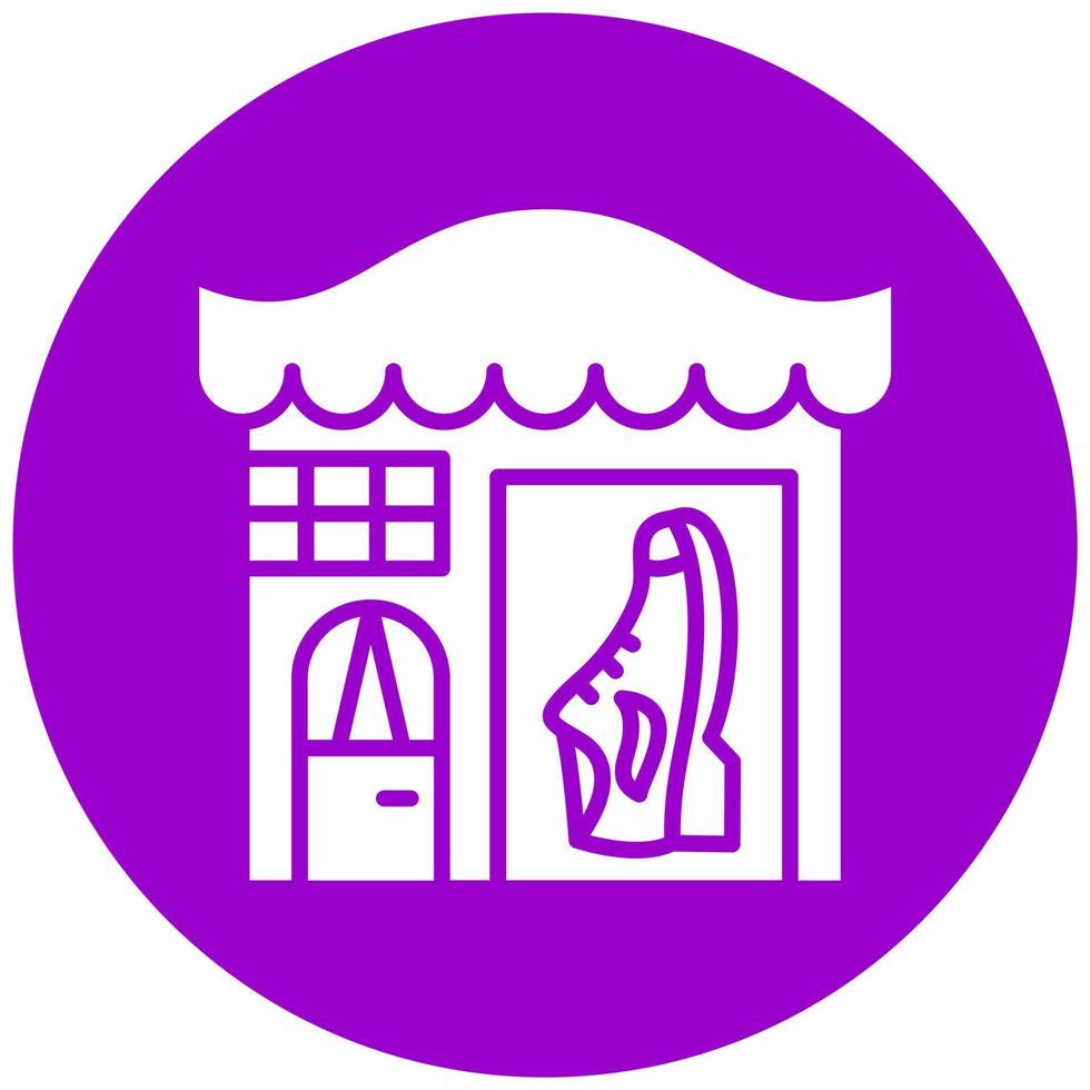 Shoe Shop Vector Icon Style