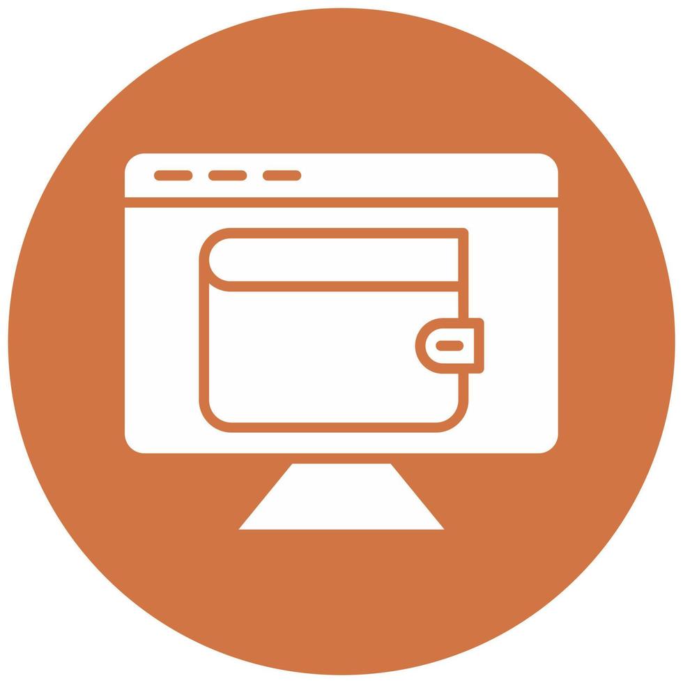 Digital Wallet Vector Icon Style