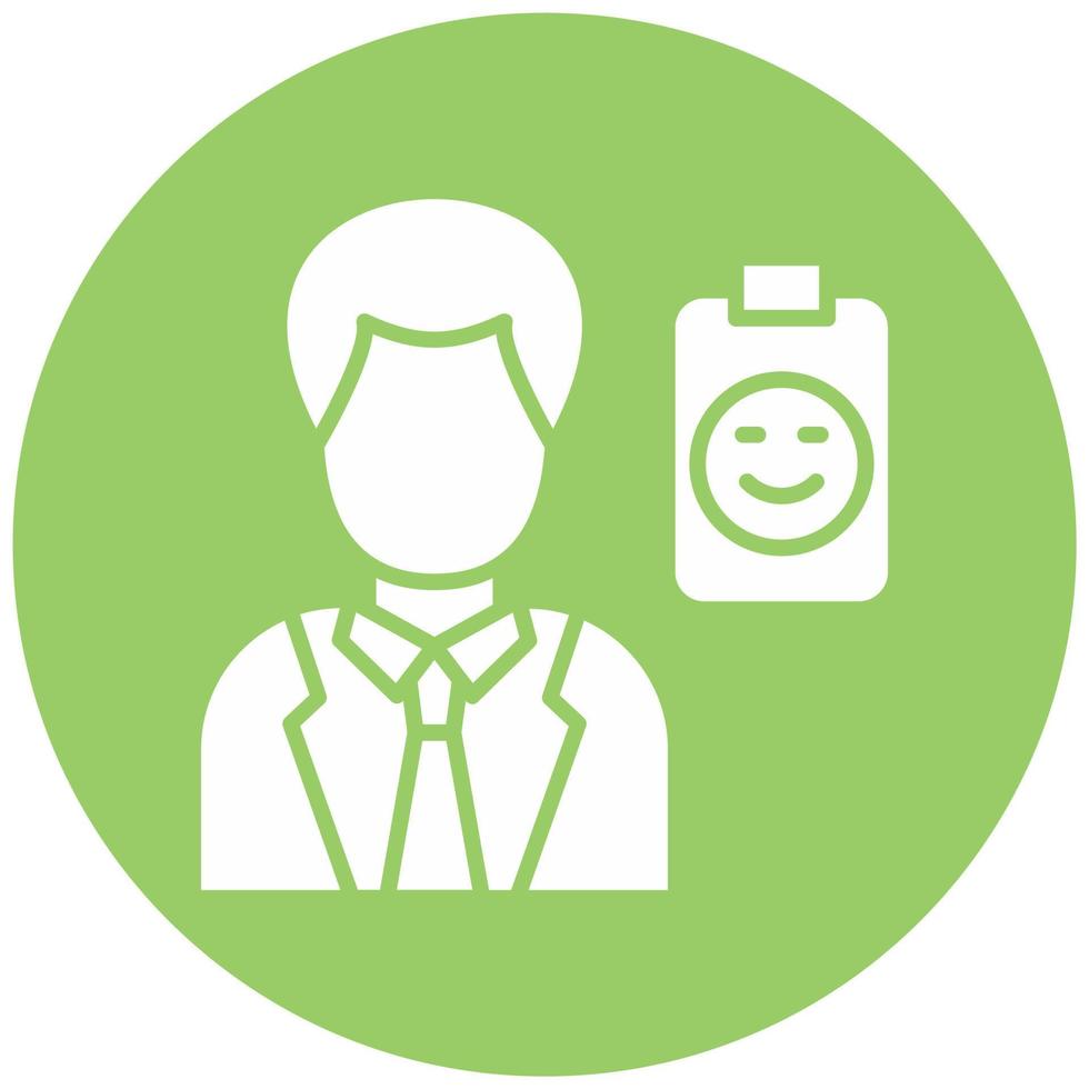 Psychiatrist Vector Icon Style