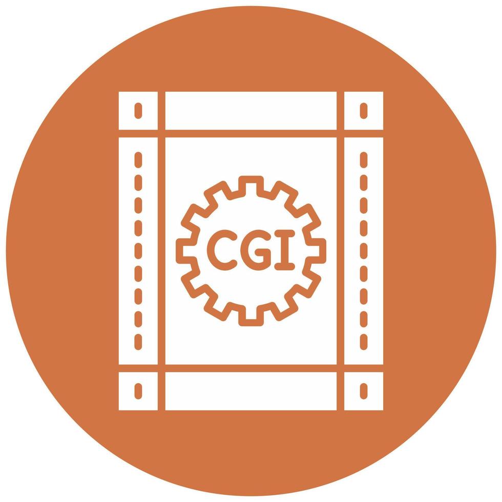 CGI Film Vector Icon Style