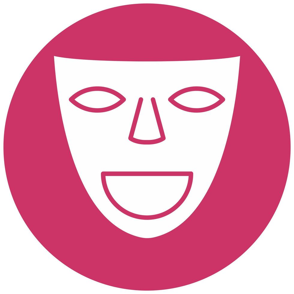 Theater Masks Vector Icon Style