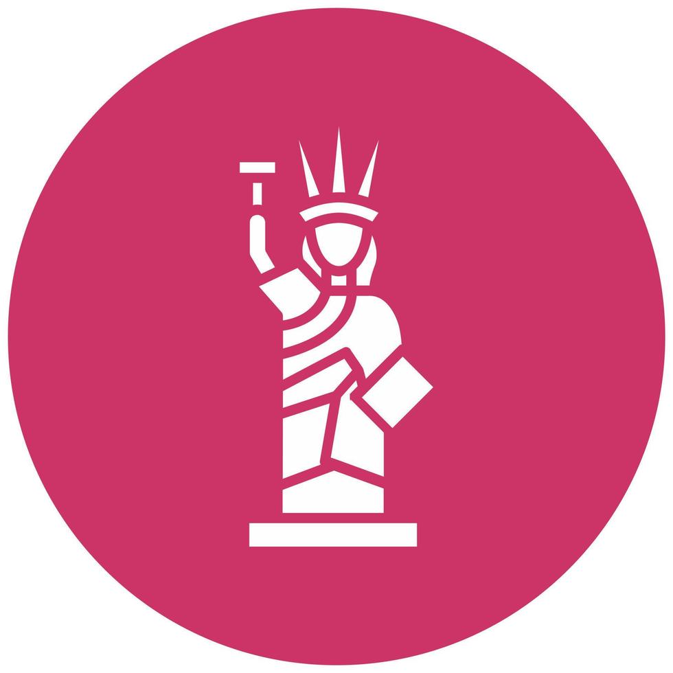 Statue of Liberty Vector Icon Style