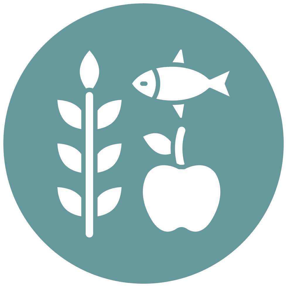 Locally Sourced Food Vector Icon Style