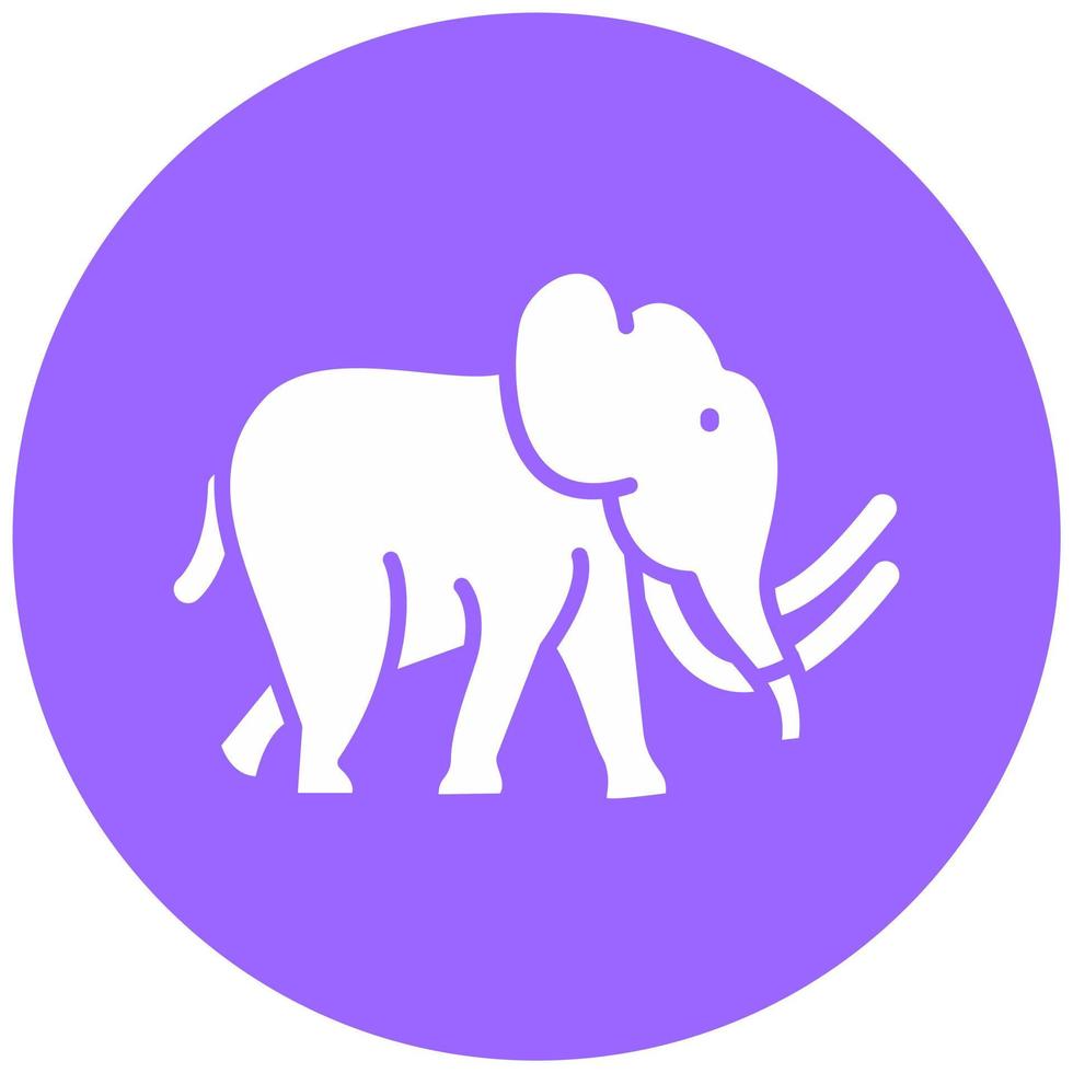 mamut vector icono estilo