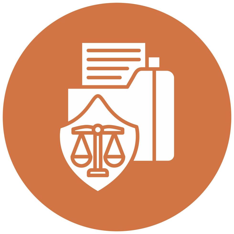 Data Protection Law Vector Icon Style