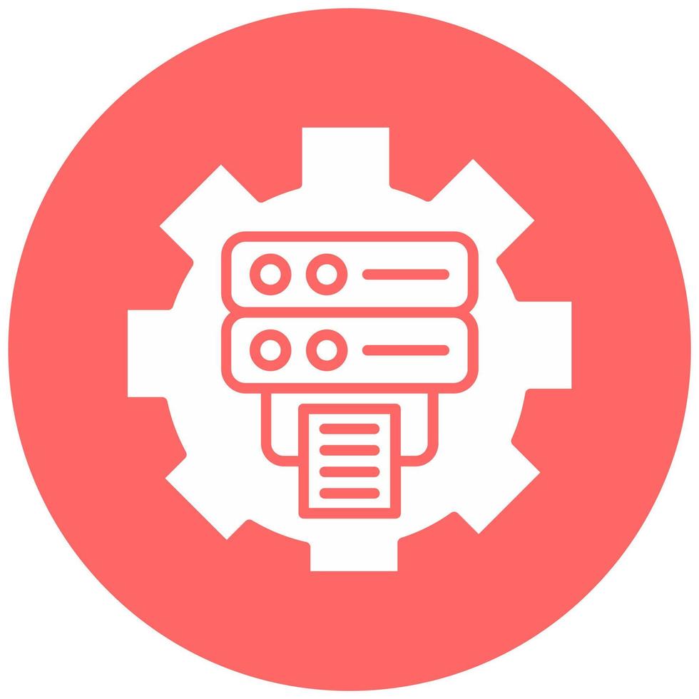 Data Processing Vector Icon Style
